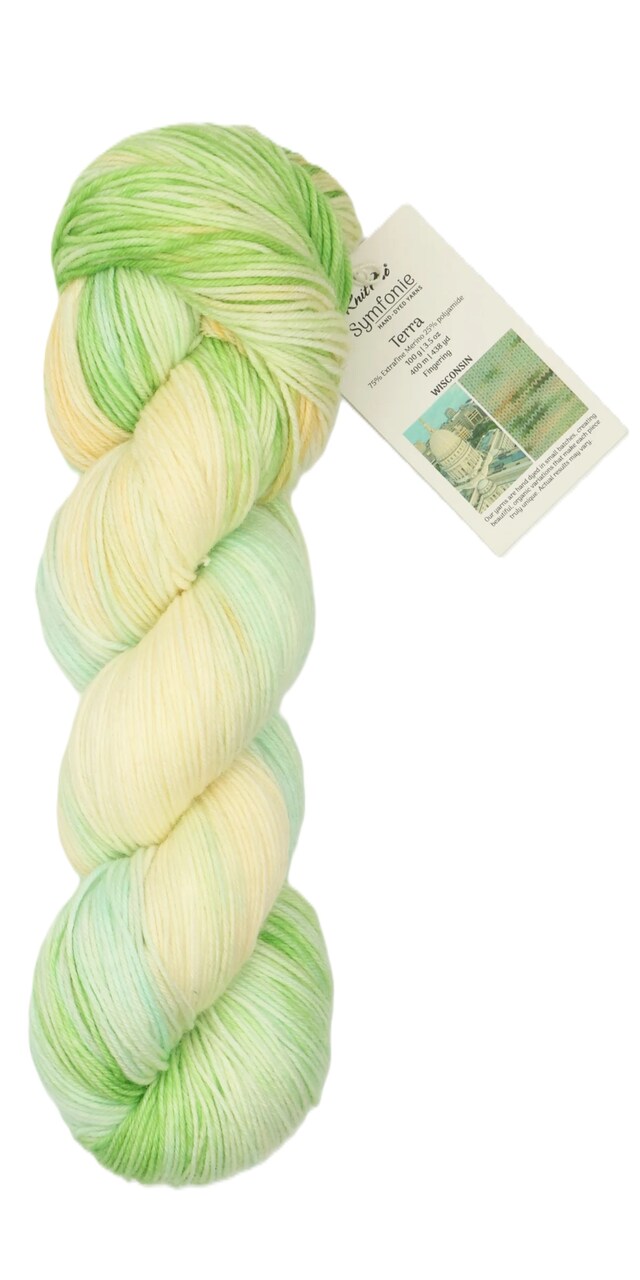 KnitPro Symfonie Premium Hand Dyed Merino Wool & Polyamide Sock Yarn| Terra Variegated America The Beautiful